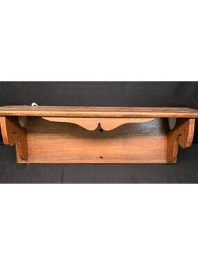 Vintage Wooden Wall Shelf Trinket Display Shelf Cottage Core Eastlake